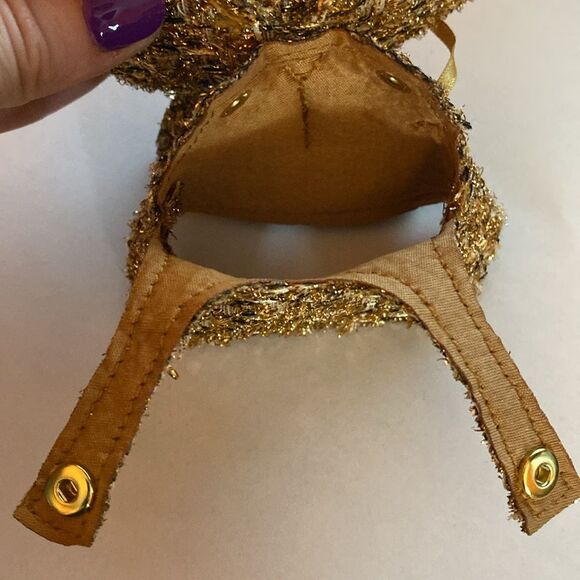 Labubu Gold Tweed Wings of Fortune Dress Labubu Dress Outfit Clothing - Picture 5 of 7